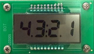 LCD PCBA with 7-segment SDAF102NCRN01